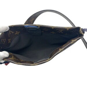 Louis Vuitton Sacoche Split Bag Pacific Shoulder Jones Blue Brown Kim